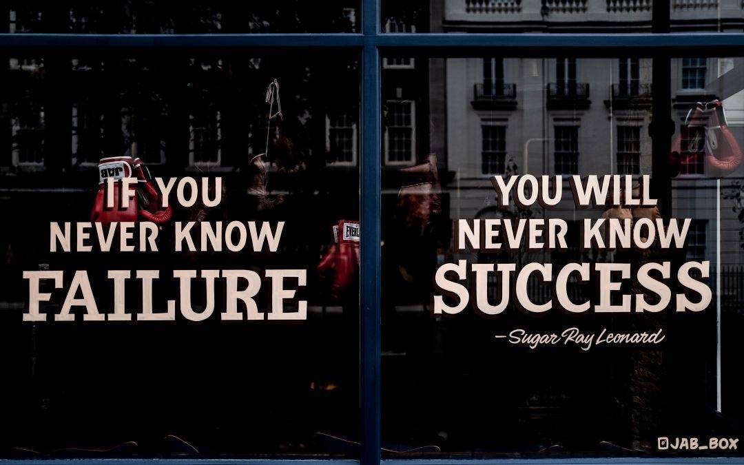 Each failure brings me closer to success